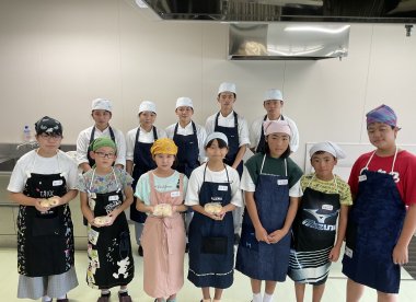 8/22(月)藤原町子供会 料理教室でゼリーとパン作りを体験♪