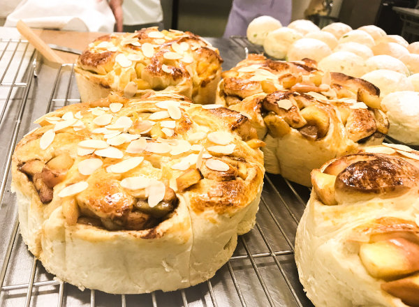 Not only do students bake bread, but they also learn the theory and knowledge of it!